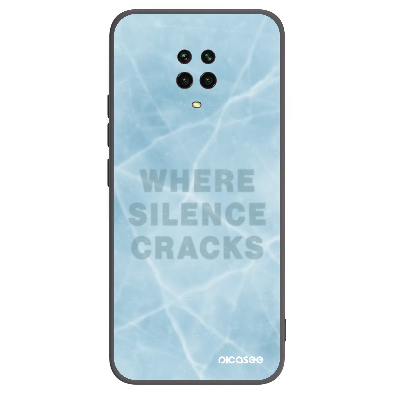 Picasee silikónový čierny obal pre Xiaomi Redmi Note 9S - SILENCE