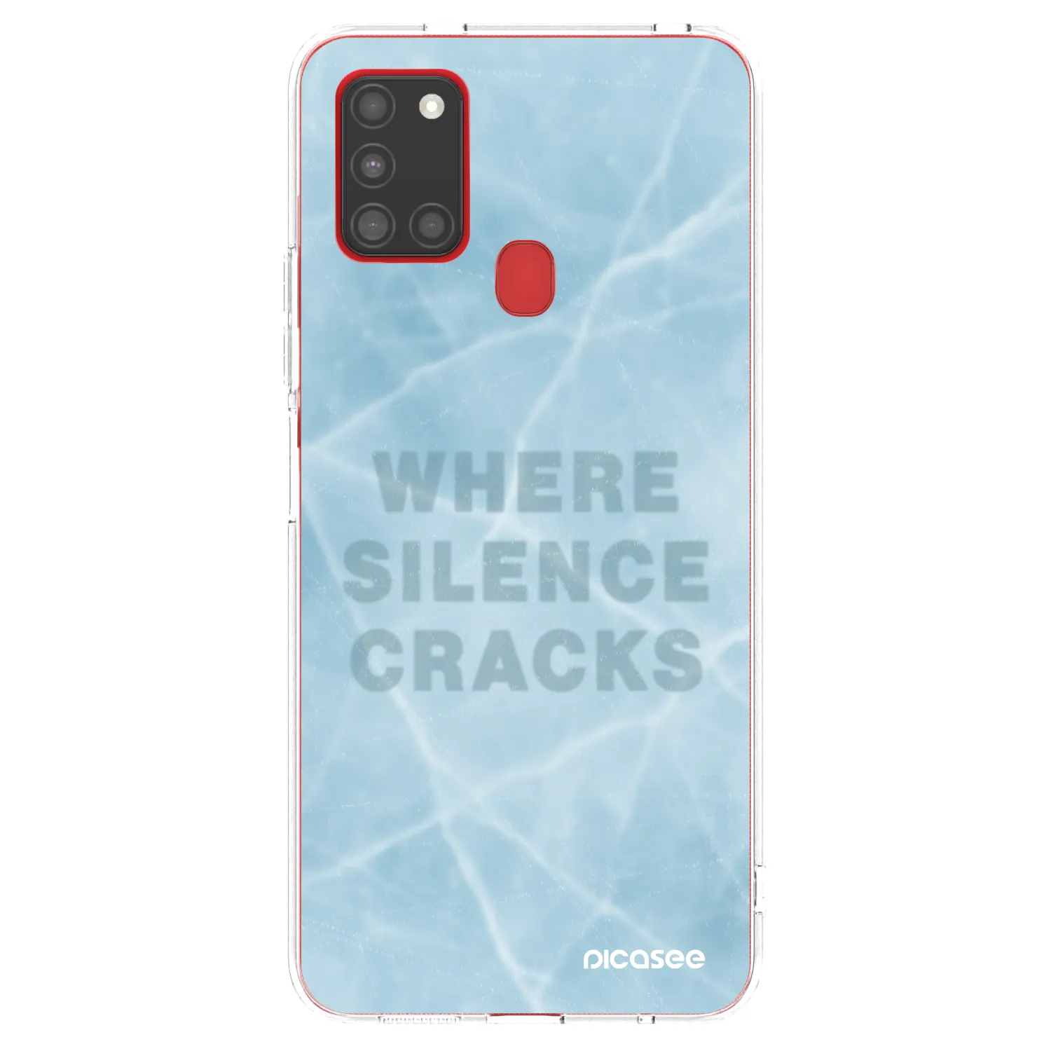 Picasee silikónový prehľadný obal pre Samsung Galaxy A21s - SILENCE