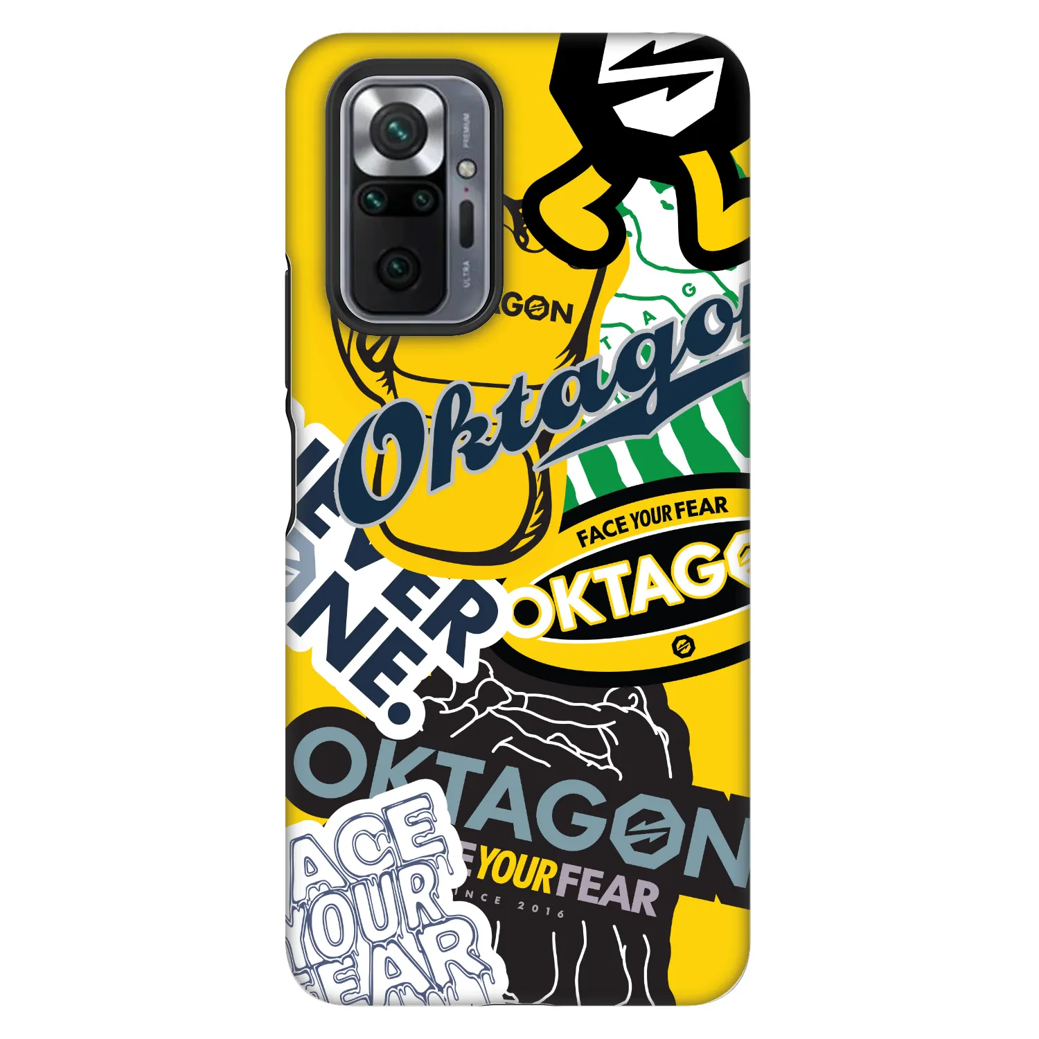 Picasee Fashion Case pre Xiaomi Redmi Note 10 Pro - OKTAGON - Logo Archive