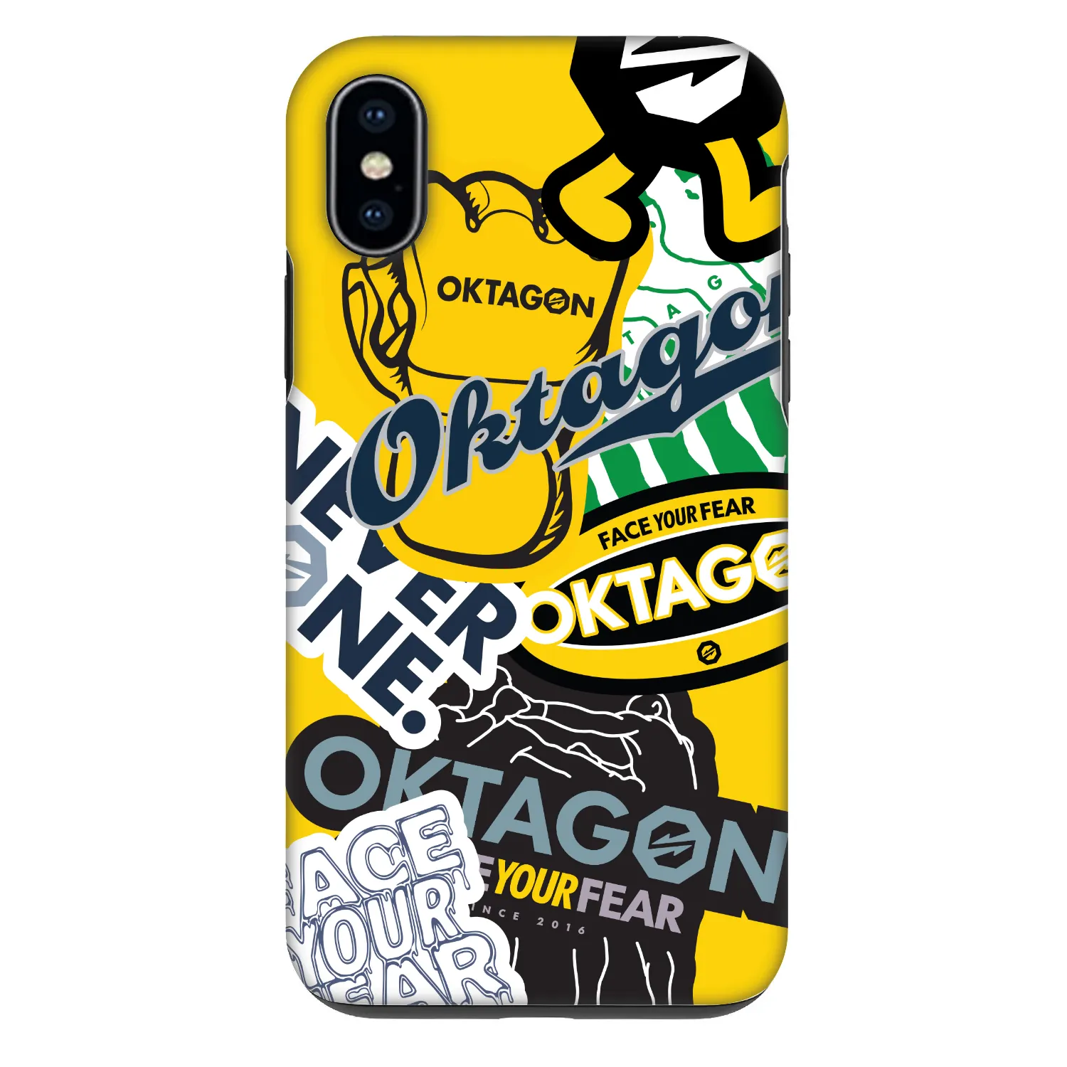 Fashion Case pre Apple iPhone X/XS - OKTAGON - Logo Archive