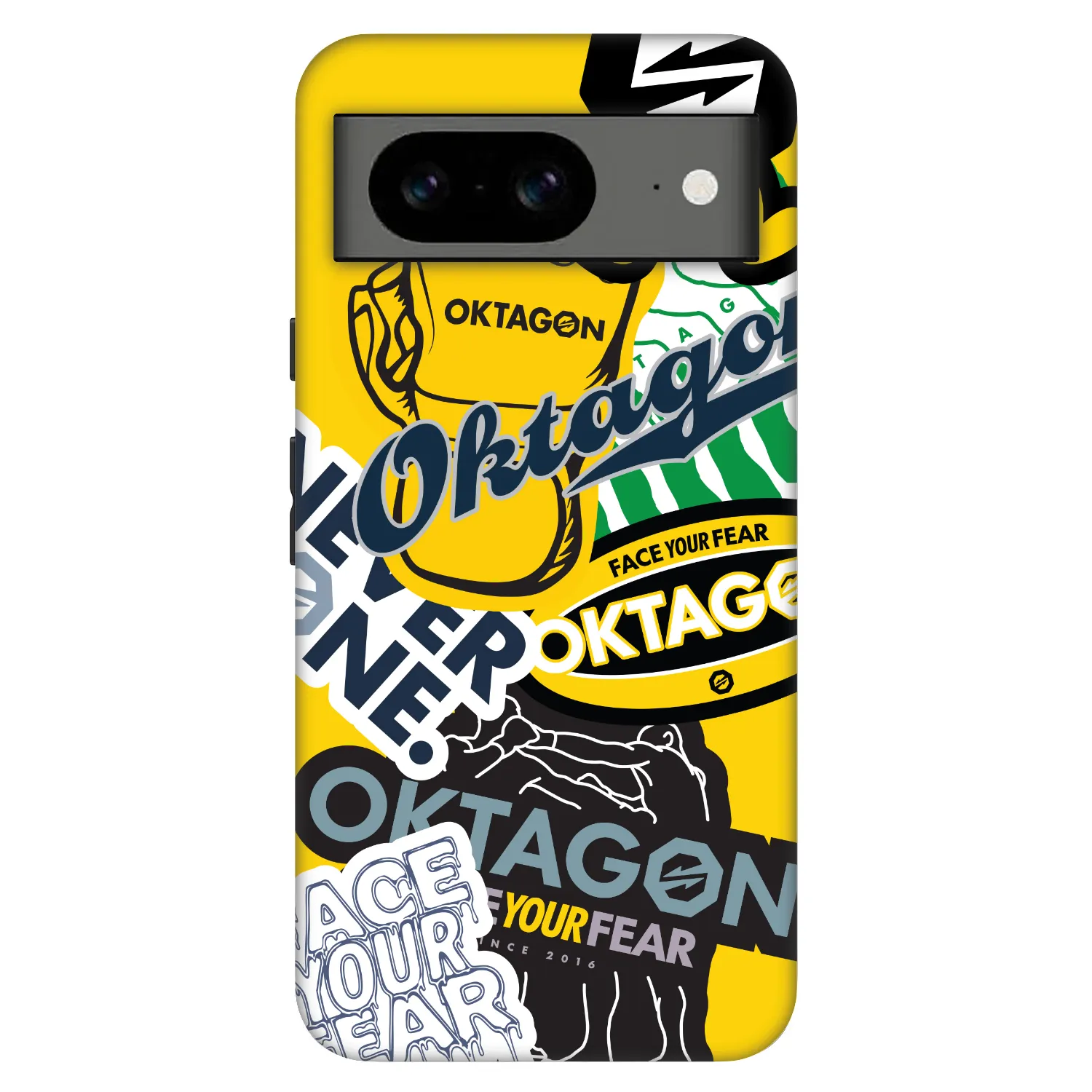 Picasee Fashion Case pre Google Pixel 8 Pro - OKTAGON - Logo Archive