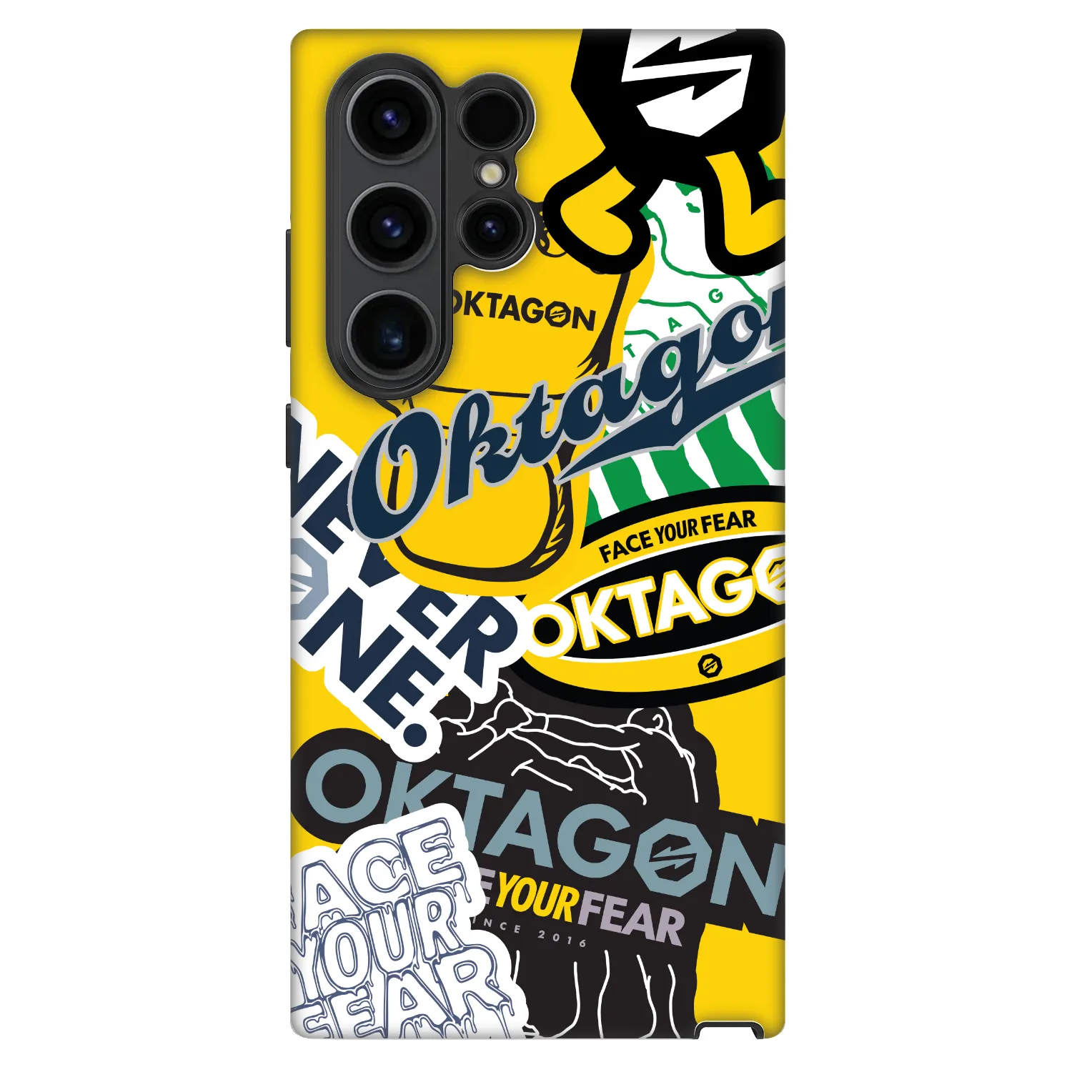 Picasee Fashion Case pre Samsung Galaxy S22 Ultra 5G - OKTAGON - Logo Archive