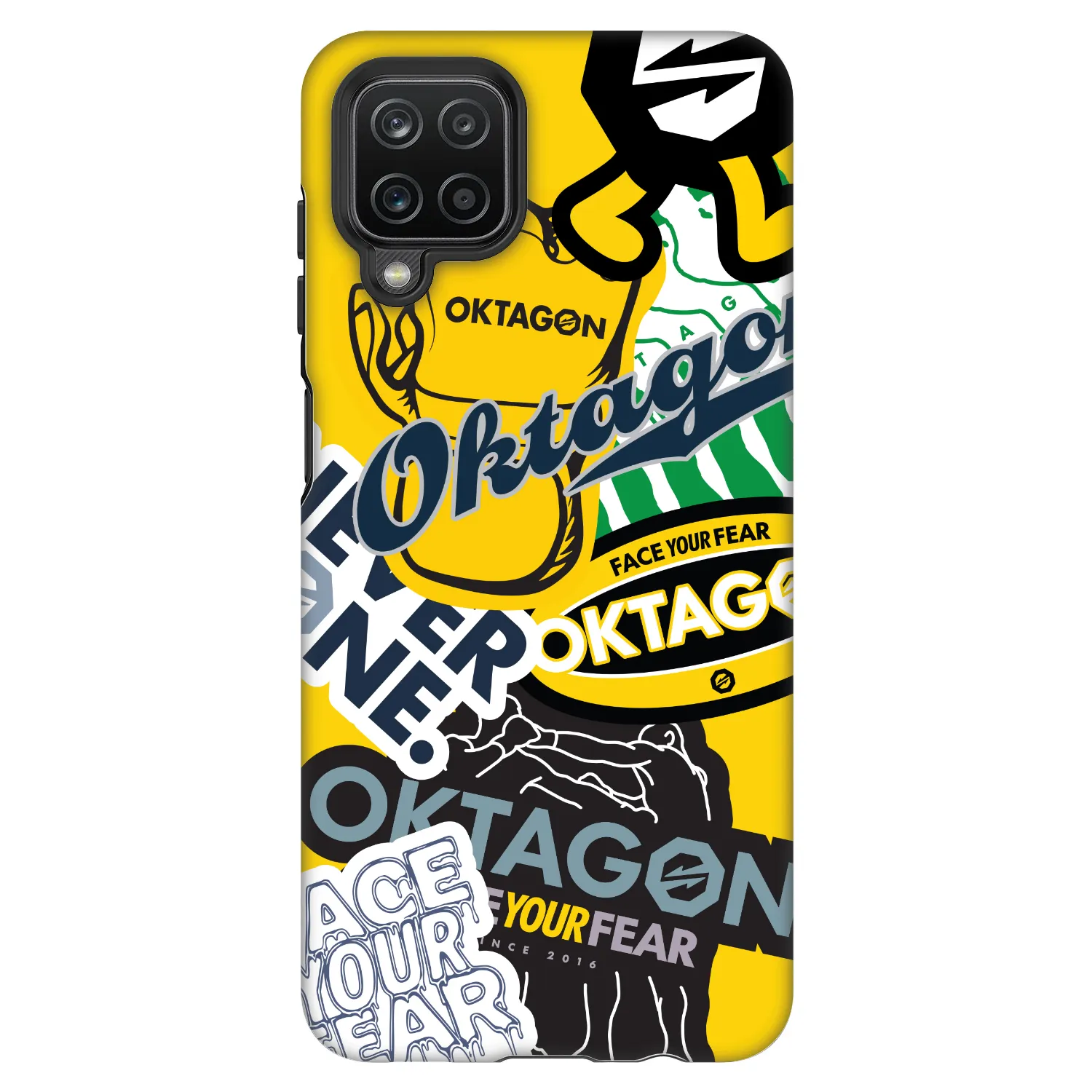 Picasee Fashion Case pre Samsung Galaxy A12 A125F - OKTAGON - Logo Archive