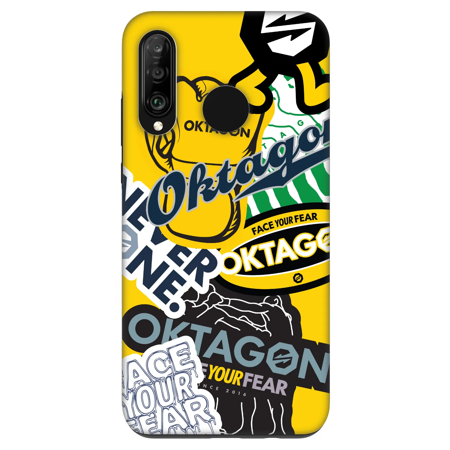 Picasee Fashion Case pre Huawei P30 Lite - OKTAGON - Logo Archive