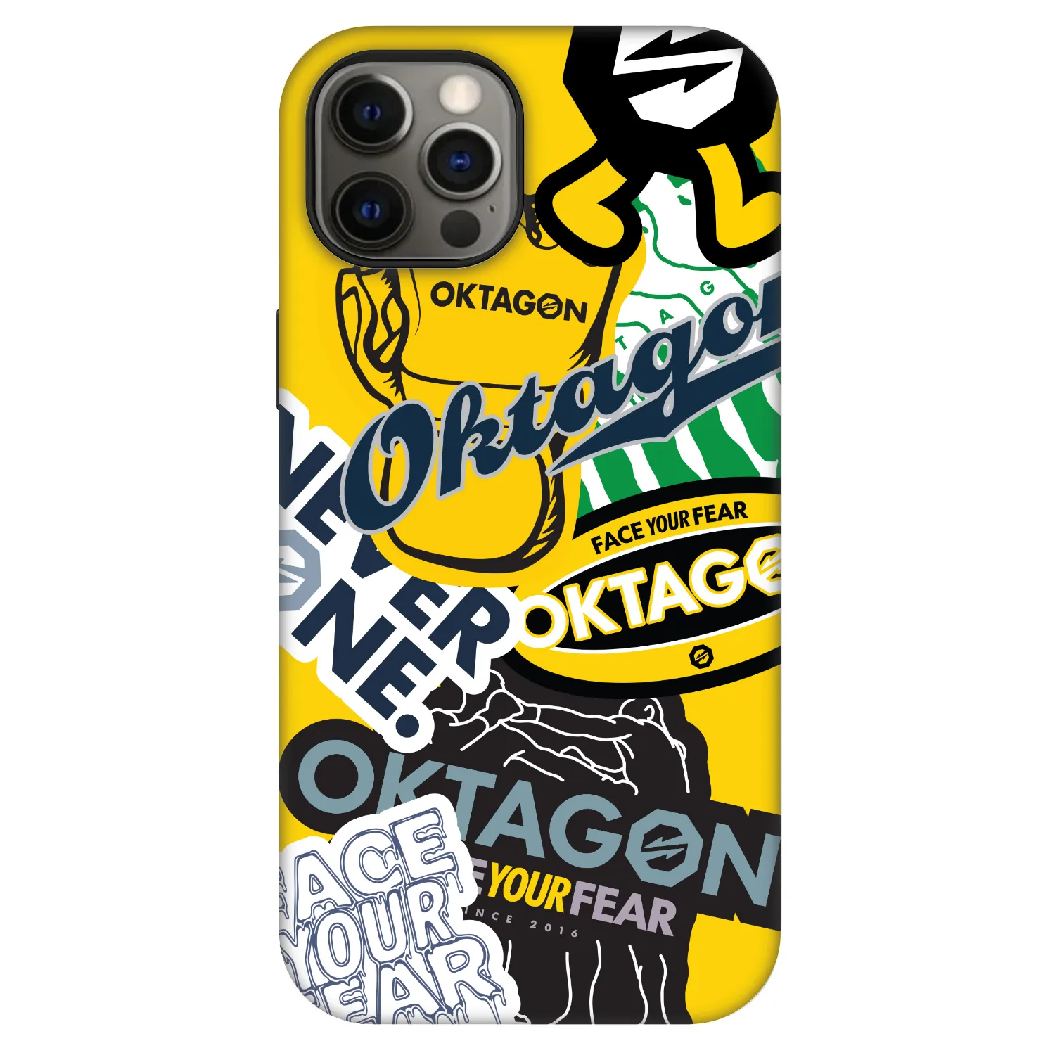 Picasee Fashion Case MagSafe pre Apple iPhone 12 Pro - OKTAGON - Logo Archive