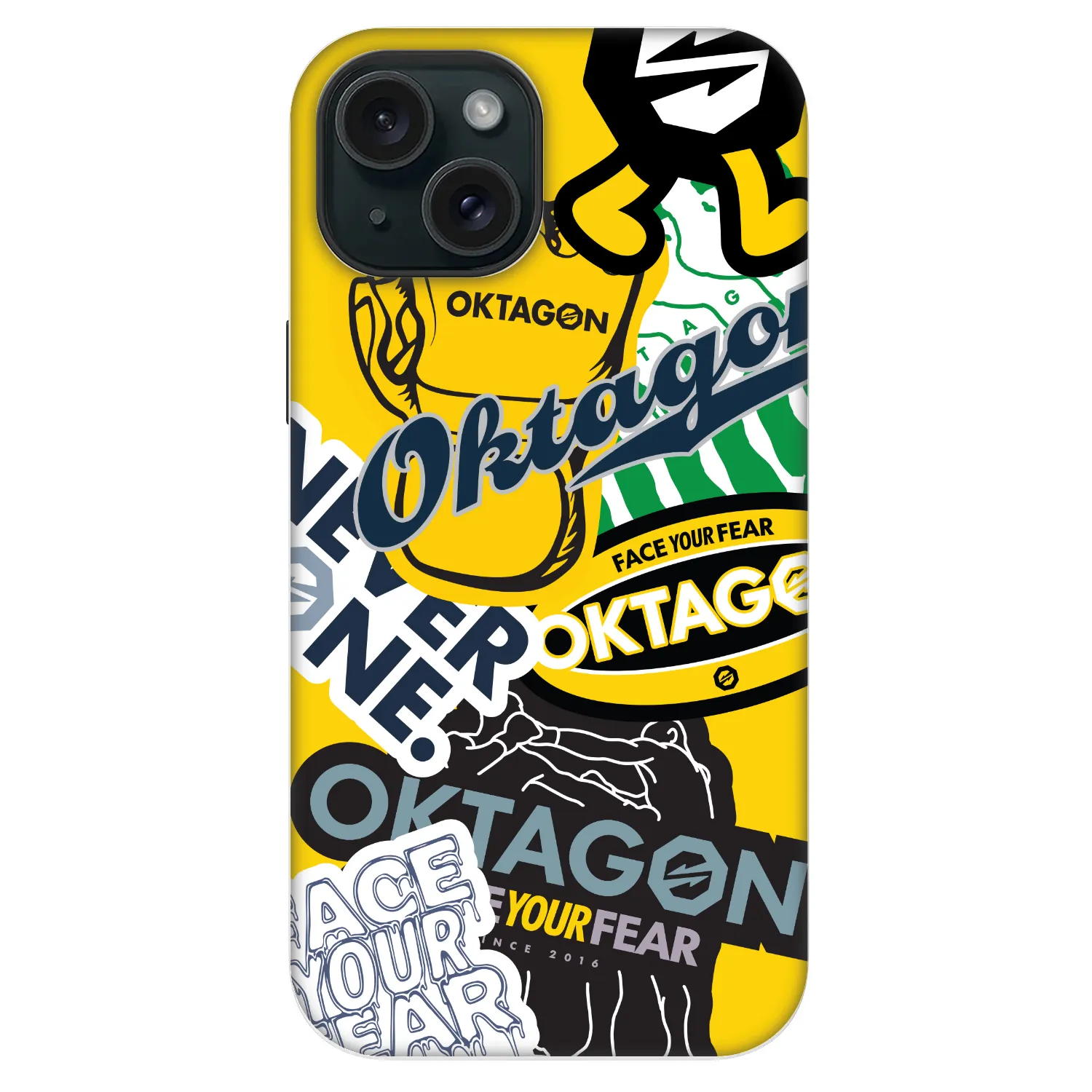 Picasee Fashion Case MagSafe pre Apple iPhone 14 - OKTAGON - Logo Archive