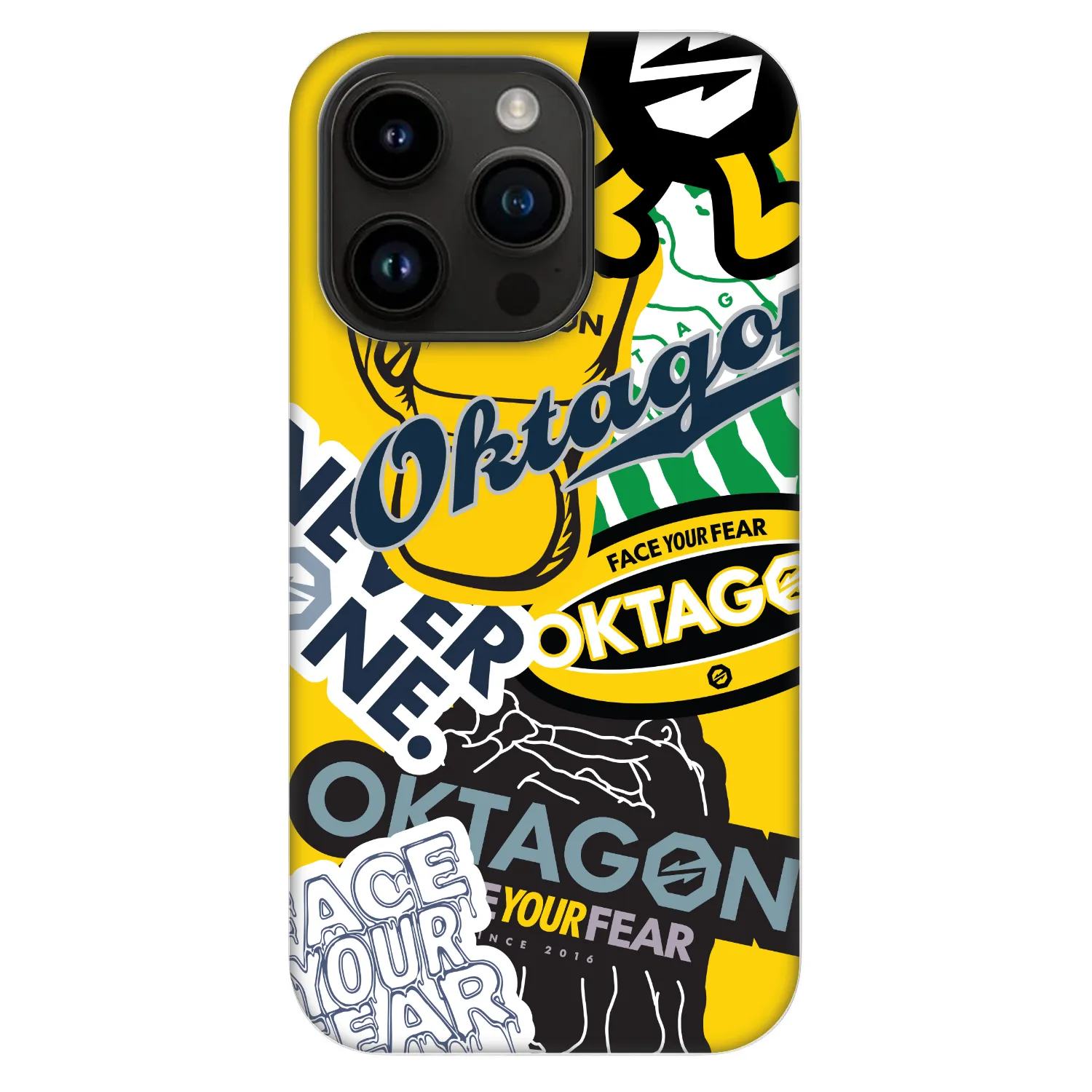 Picasee Fashion Case MagSafe pre Apple iPhone 14 Pro - OKTAGON - Logo Archive