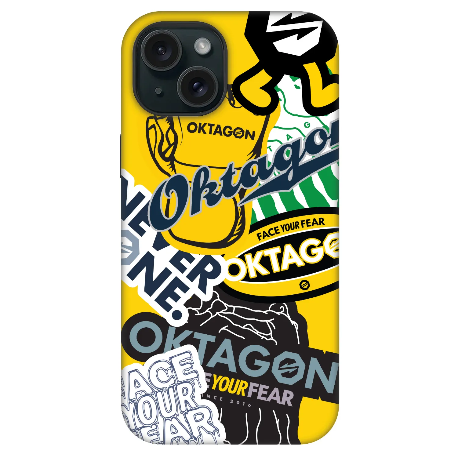 Picasee Fashion Case MagSafe pre Apple iPhone 15 - OKTAGON - Logo Archive