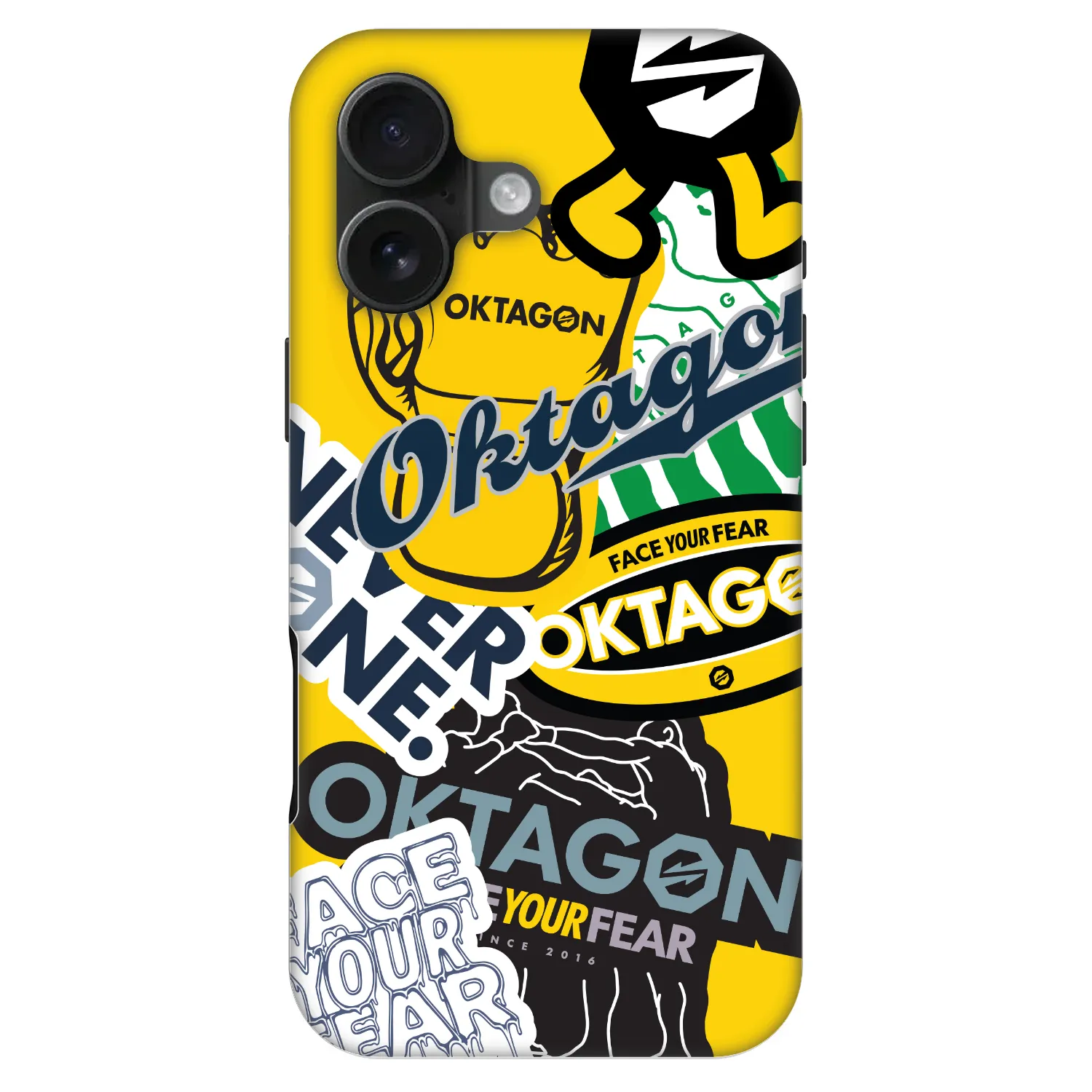 Picasee Fashion Case MagSafe pre Apple iPhone 16 - OKTAGON - Logo Archive