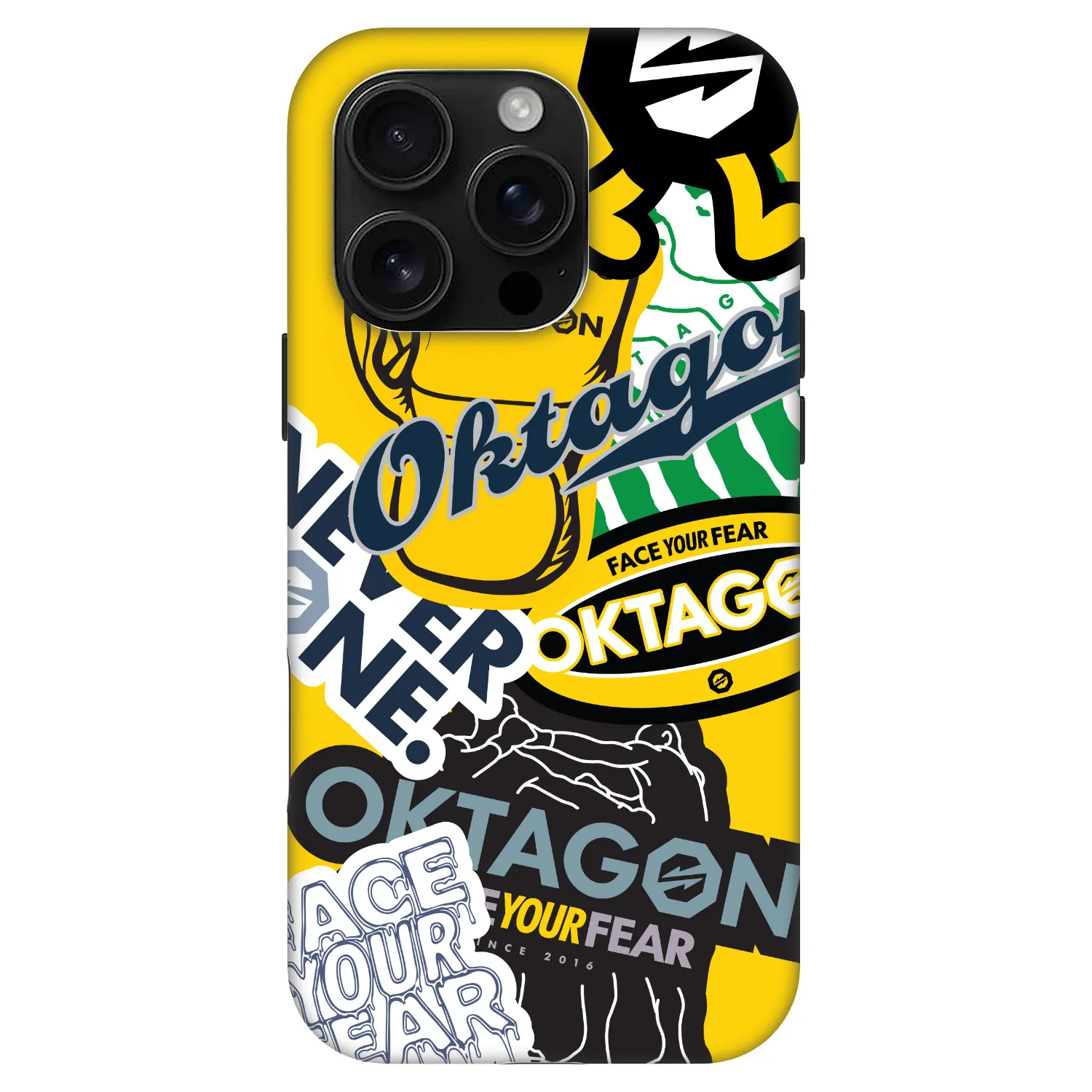Picasee Fashion Case MagSafe pre Apple iPhone 16 Pro - OKTAGON - Logo Archive