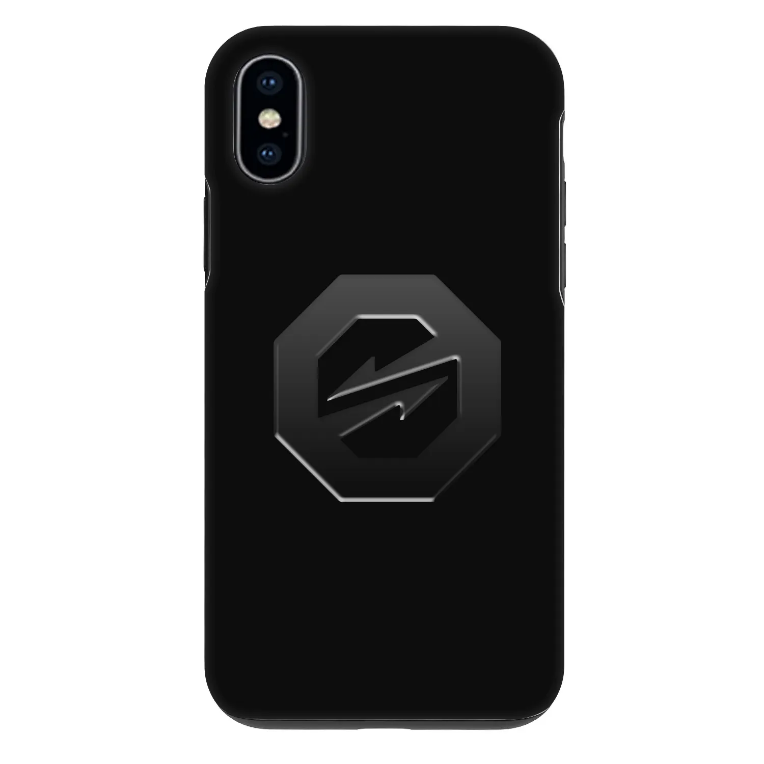 Fashion Case pre Apple iPhone X/XS - OKTAGON - Stealth Logo