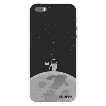 Picasee silikónový prehľadný obal pre Apple iPhone 5/5S/SE - Astronaut