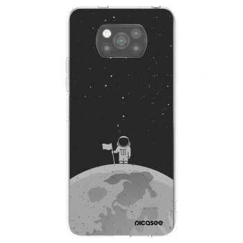 Picasee silikónový čierny obal pre Xiaomi Poco X3 - Astronaut
