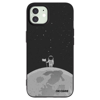Picasee silikónový čierny obal pre Apple iPhone 12 - Astronaut