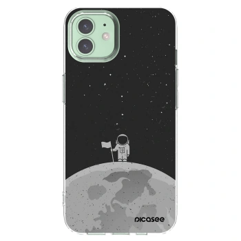 Picasee silikónový prehľadný obal pre Apple iPhone 12 - Astronaut