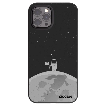 Picasee silikónový čierny obal pre Apple iPhone 12 Pro Max - Astronaut