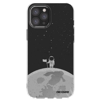 Picasee silikónový prehľadný obal pre Apple iPhone 12 Pro Max - Astronaut