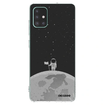 Picasee silikónový prehľadný obal pre Samsung Galaxy M51 M515F - Astronaut