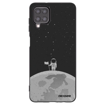 Picasee silikónový čierny obal pre Samsung Galaxy A12 A125F - Astronaut