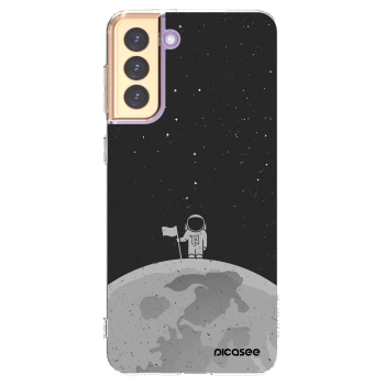 Picasee silikónový prehľadný obal pre Samsung Galaxy S21+ 5G G996F - Astronaut