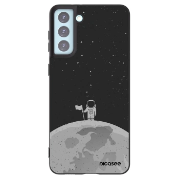 Picasee silikónový čierny obal pre Samsung Galaxy S21+ 5G G996F - Astronaut