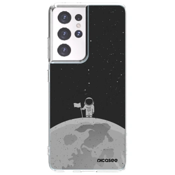Picasee silikónový prehľadný obal pre Samsung Galaxy S21 Ultra 5G G998B - Astronaut