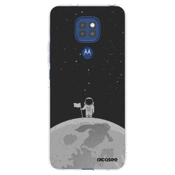 Picasee silikónový prehľadný obal pre Motorola Moto G9 Play - Astronaut