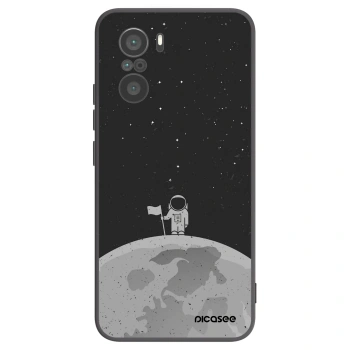 Picasee silikónový čierny obal pre Xiaomi Poco F3 - Astronaut