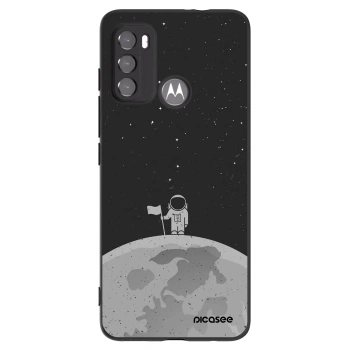 Picasee silikónový čierny obal pre Motorola Moto G60 - Astronaut