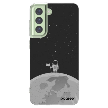 Picasee silikónový prehľadný obal pre Samsung Galaxy S21 FE 5G - Astronaut