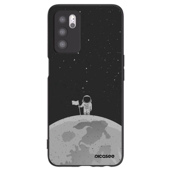 Picasee silikónový čierny obal pre OPPO A16 - Astronaut
