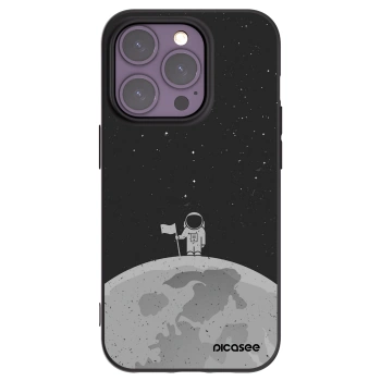 Picasee silikónový čierny obal pre Apple iPhone 14 Pro - Astronaut
