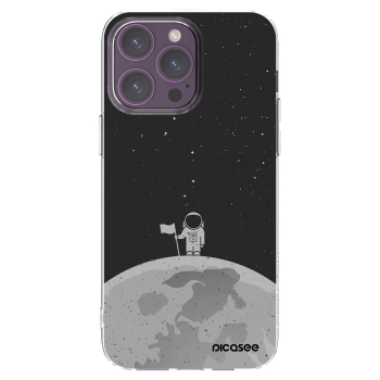 Picasee silikónový prehľadný obal pre Apple iPhone 14 Pro Max - Astronaut