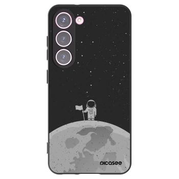 Picasee silikónový čierny obal pre Samsung Galaxy S23 5G - Astronaut