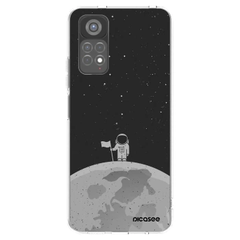 Picasee silikónový prehľadný obal pre Xiaomi Redmi Note 11S 5G - Astronaut