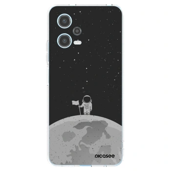 Picasee silikónový prehľadný obal pre Xiaomi Redmi Note 12 5G - Astronaut
