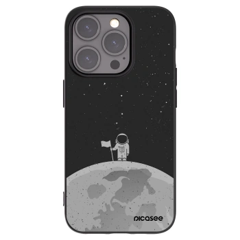 Picasee silikónový čierny obal pre Apple iPhone 15 Pro - Astronaut