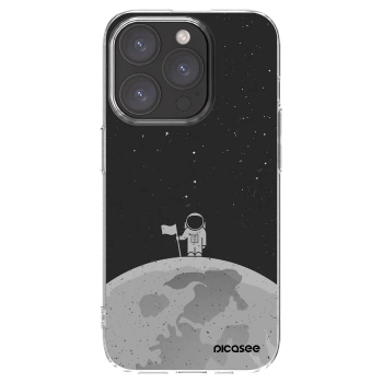 Picasee silikónový prehľadný obal pre Apple iPhone 15 Pro - Astronaut
