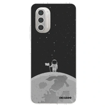 Picasee silikónový prehľadný obal pre Motorola Moto G51 - Astronaut