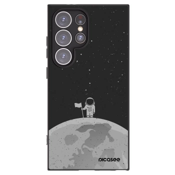 Picasee silikónový čierny obal pre Samsung Galaxy S24 Ultra S928B 5G - Astronaut