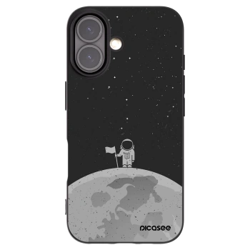 Picasee silikónový čierny obal pre Apple iPhone 16 - Astronaut