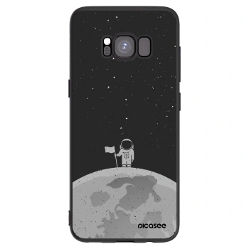 Picasee silikónový čierny obal pre Samsung Galaxy S8 G950F - Astronaut