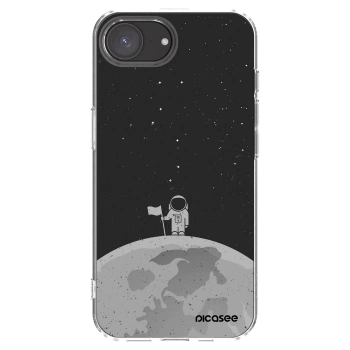 Picasee silikónový prehľadný obal pre Apple iPhone 16e - Astronaut