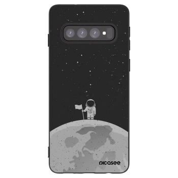 Picasee silikónový čierny obal pre Samsung Galaxy S10 G973 - Astronaut