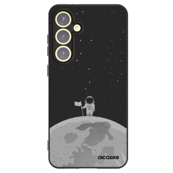 Picasee silikónový čierny obal pre Samsung Galaxy S24 FE S721B - Astronaut