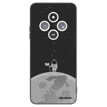 Picasee silikónový čierny obal pre Xiaomi Redmi 14C - Astronaut