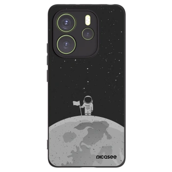 Picasee silikónový čierny obal pre Xiaomi Redmi Note 14 4G - Astronaut