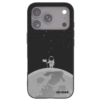 Picasee silikónový čierny obal pre Apple iPhone 17 Pro - Astronaut