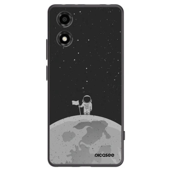 Picasee silikónový čierny obal pre Motorola Moto E14 - Astronaut