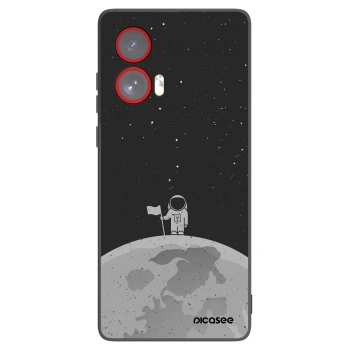 Picasee silikónový čierny obal pre Motorola Edge 50 Fusion - Astronaut